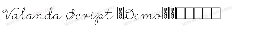 Valanda Script (Demo)字体转换